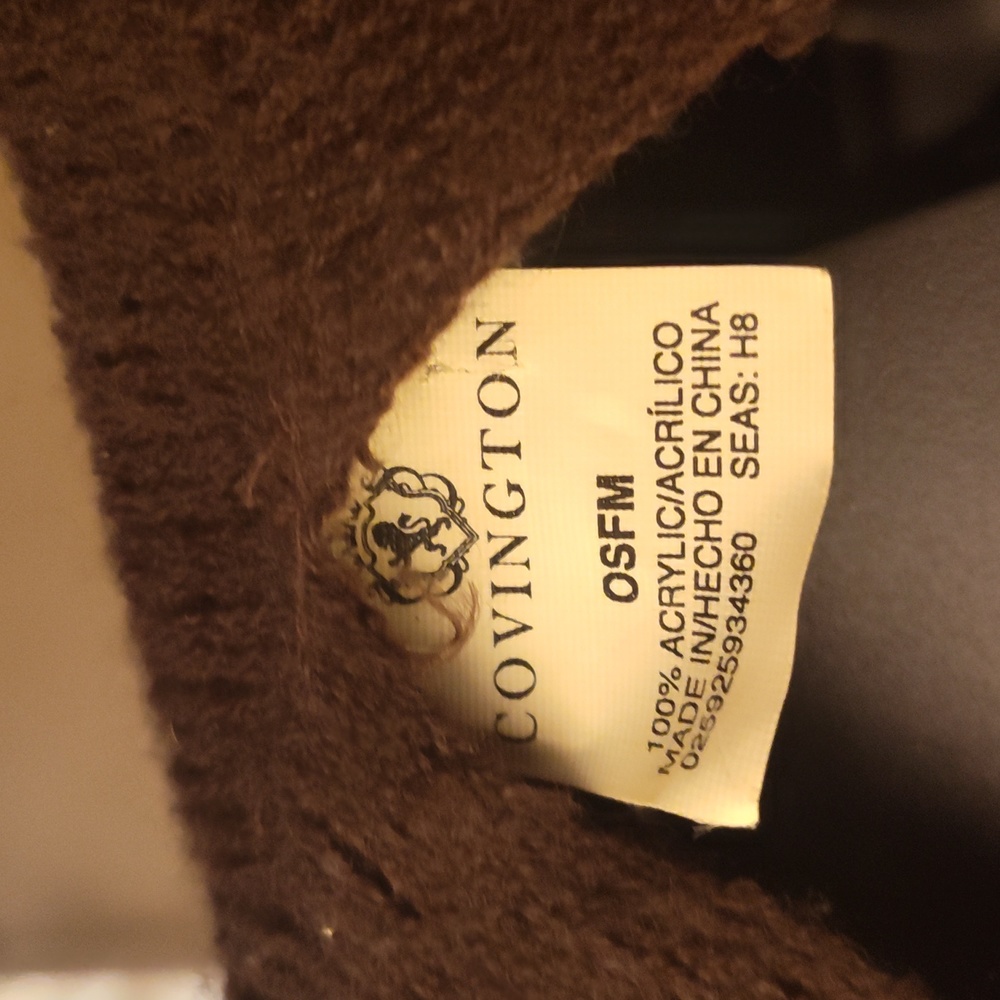 Covington brown wrap around long sweater, one size fits most